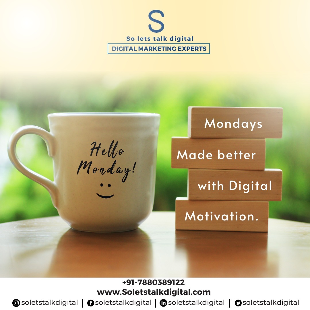 soletstalkdigi's tweet photo. Mondays made better with digital motivation.
.
.
Please visit our website at https://t.co/ZQAvIXZiQN or call 07880389122 for digital marketing solutions.
#soletstalkdigital #websitedesigner #websitedevelopment #trending #leadgeneration #hotlead #facebookmarketing #fbleads https://t.co/QwWIZMzsIw