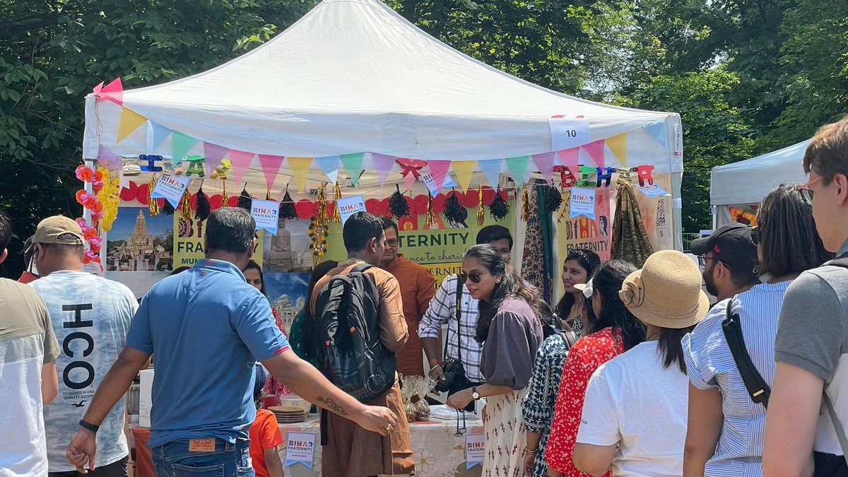 #BiharFraternity Food Stall on the occasion to celebrate International Day of Yoga 2023 organized by @cgmunich at Munich,  #Germany.

#biharfraternity #foodfestival #YogaDay #YogaDay2023 #IYD2023 #biharifood #indiancuisine #biharicuisine #littichokha #munichgermany