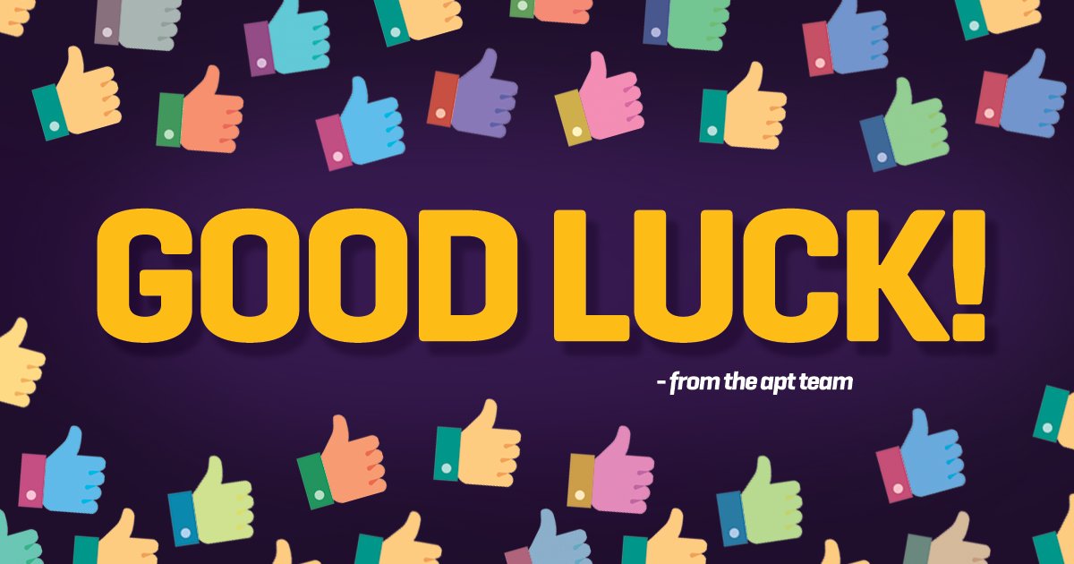 APT_APCprogram's tweet photo. π Good luck to all the candidates tackling SAICA's June ITC this week! π
Make us proud and show the world what you're made of. π
#teamAPT #teamCA #SAICA #JuneITC https://t.co/UrysBaph6z