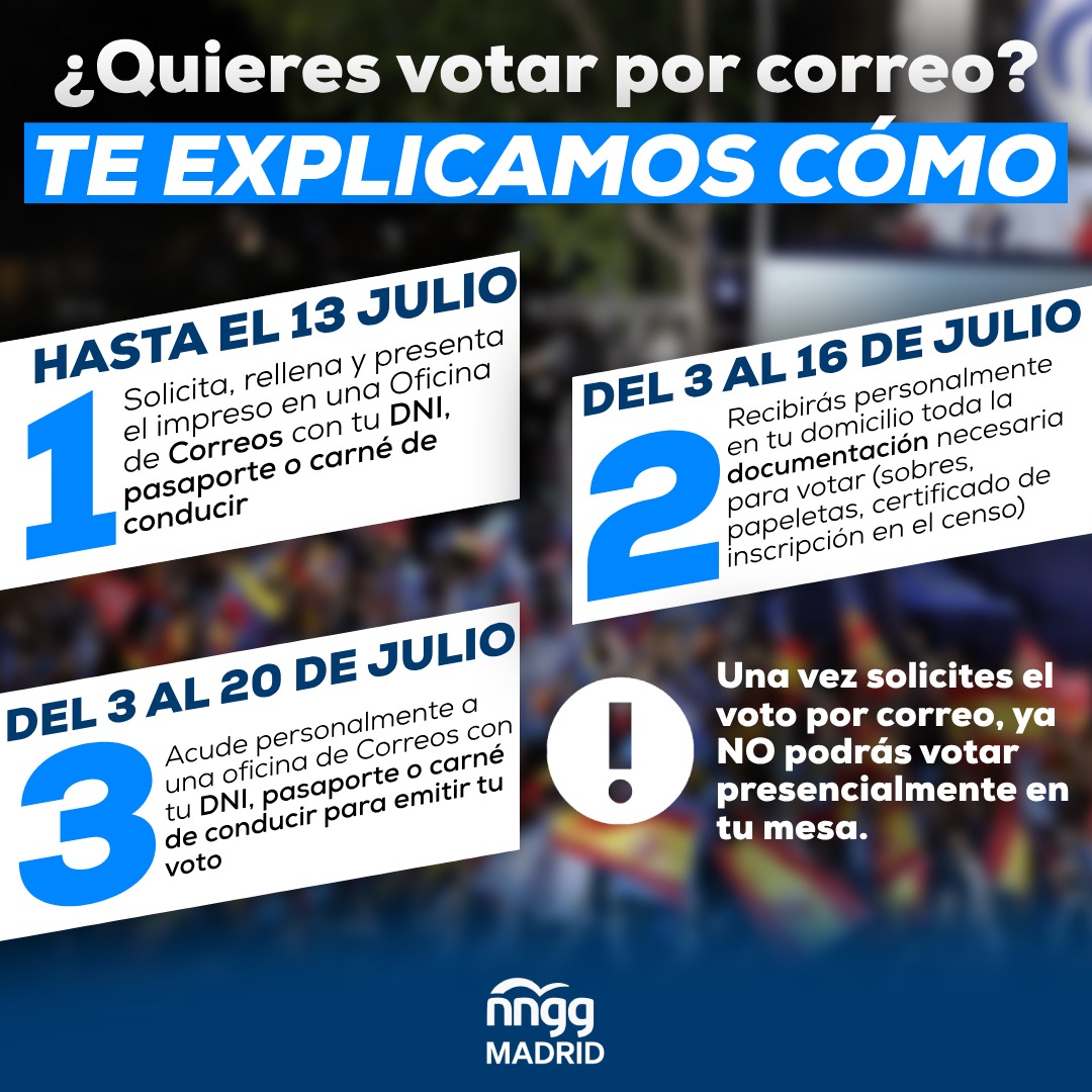 ¿Vas a votar por correo en las próximas elecciones?

Esto te interesa. 👇🏻👇🏻