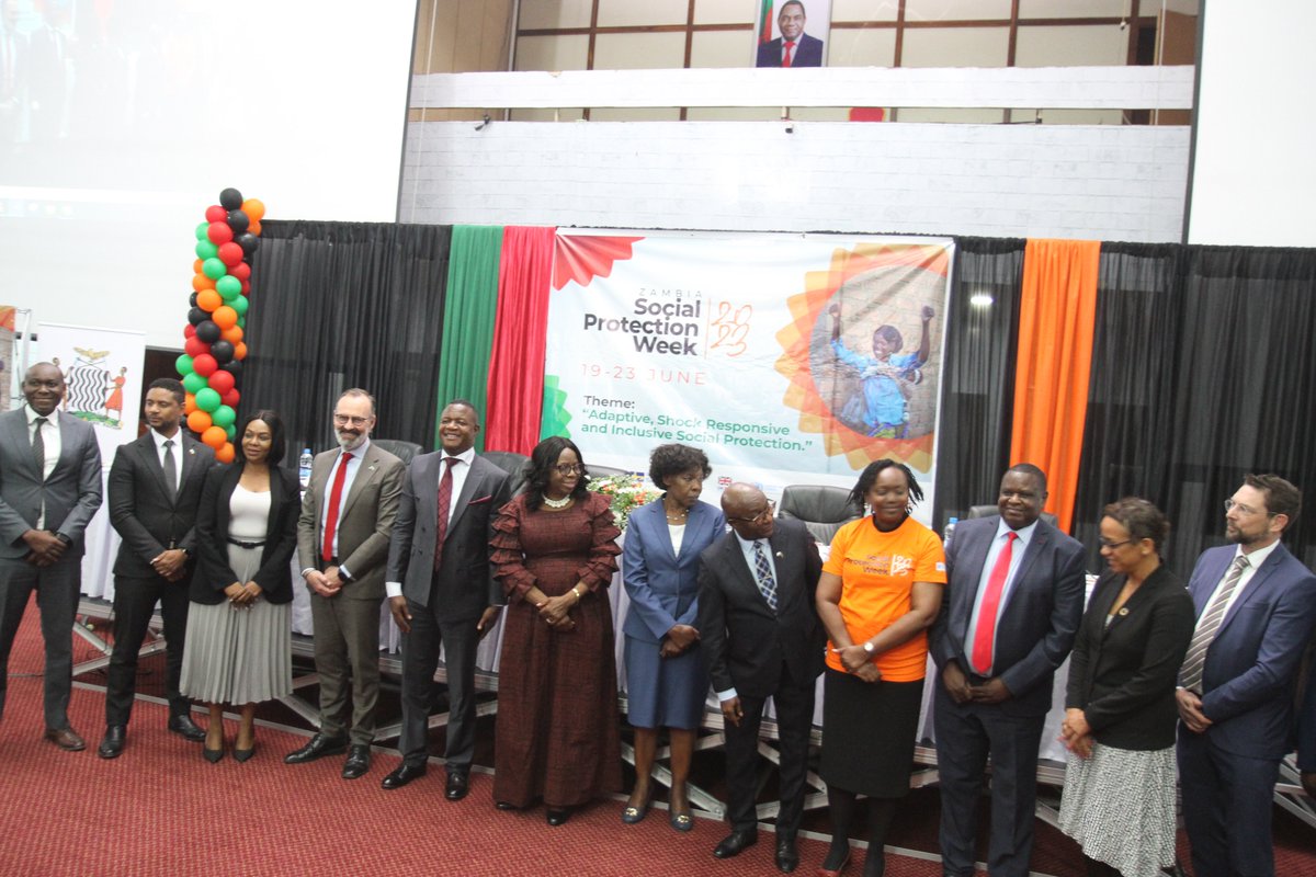MutaliBeatrice's tweet photo. Happy to join the Govt of Zambia and partners at the 2023 #SocialProtectionWeek launch. #SocialProtection is a human right and a powerful catalyst to break inter-generational poverty cycles. https://t.co/BuZgYFrOCf