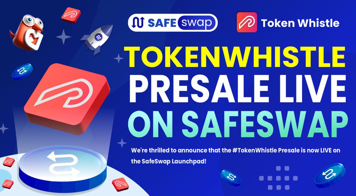 The Public Launch Sale of TokenWhistle on SafeSwap is now live TokenWhistle, a trailblazer in the world of crypto tokens, is excited to announce the commencement of our public presale. This event marks a critical milestone in our journey to revolutionize the crypto market.