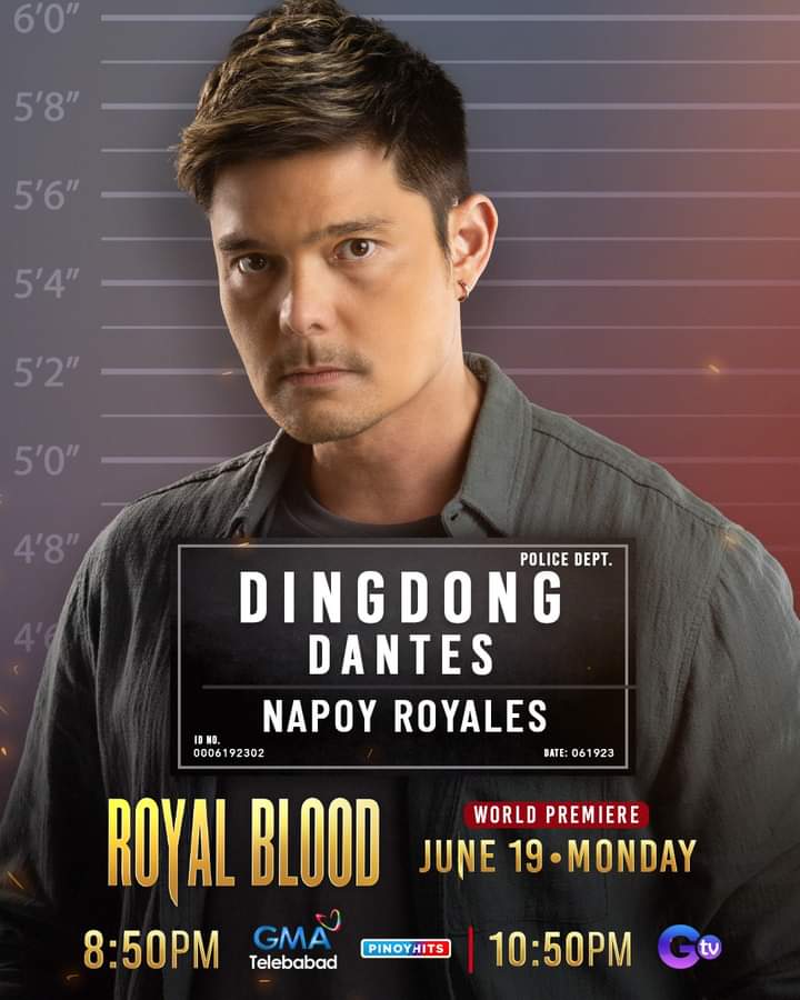 Royal Blood present Dingdong Dantes as Napoy Royales

#RoyalBlood
RoyalBlood WorldPremiere
KapusoBrigade
@MulawinBatalion