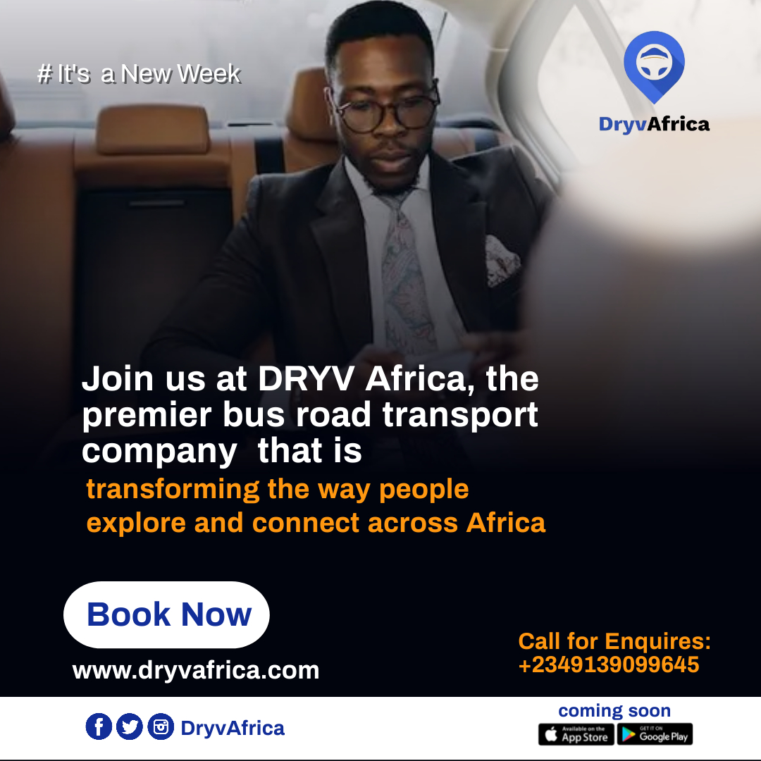 dryvafrica's tweet photo. It's a New Week
Together, let's embark on an incredible journey across Nigeria and Africa
Book Now https://t.co/PMEXD1E080
#DryvAfrica #BusTravel #TravelExperience #ExploreAfrica #ConnectedJourneys #network #travel #africa #nigerian #transport #booknow https://t.co/aVxFfYhLTb