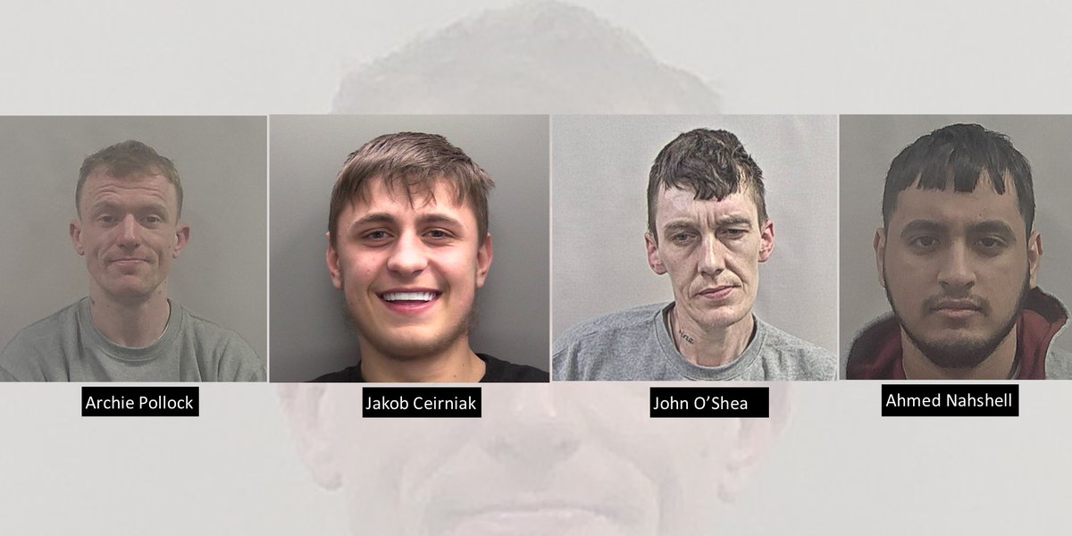 A dangerous, organised crime group who flooded Scunthorpe with heroin and cocaine have been sent to jail for sixteen years after officers dismantled their drugs network in June last year.

Read more here: ow.ly/gwt350OREwg