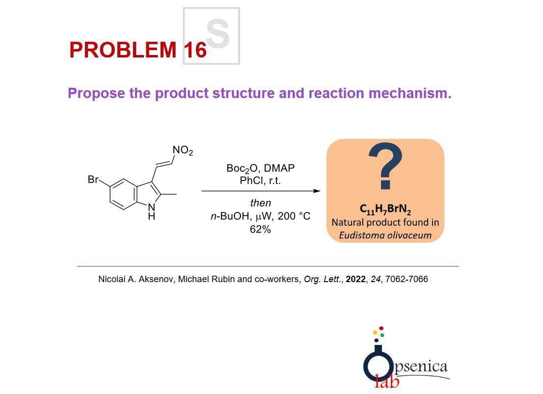 Are you ready for this week’s problem? 🤔😊 📚

#chemistry #science #organicchemistry #heterocycles #mechanism #product #reaction #synthesis #mechanismmonday