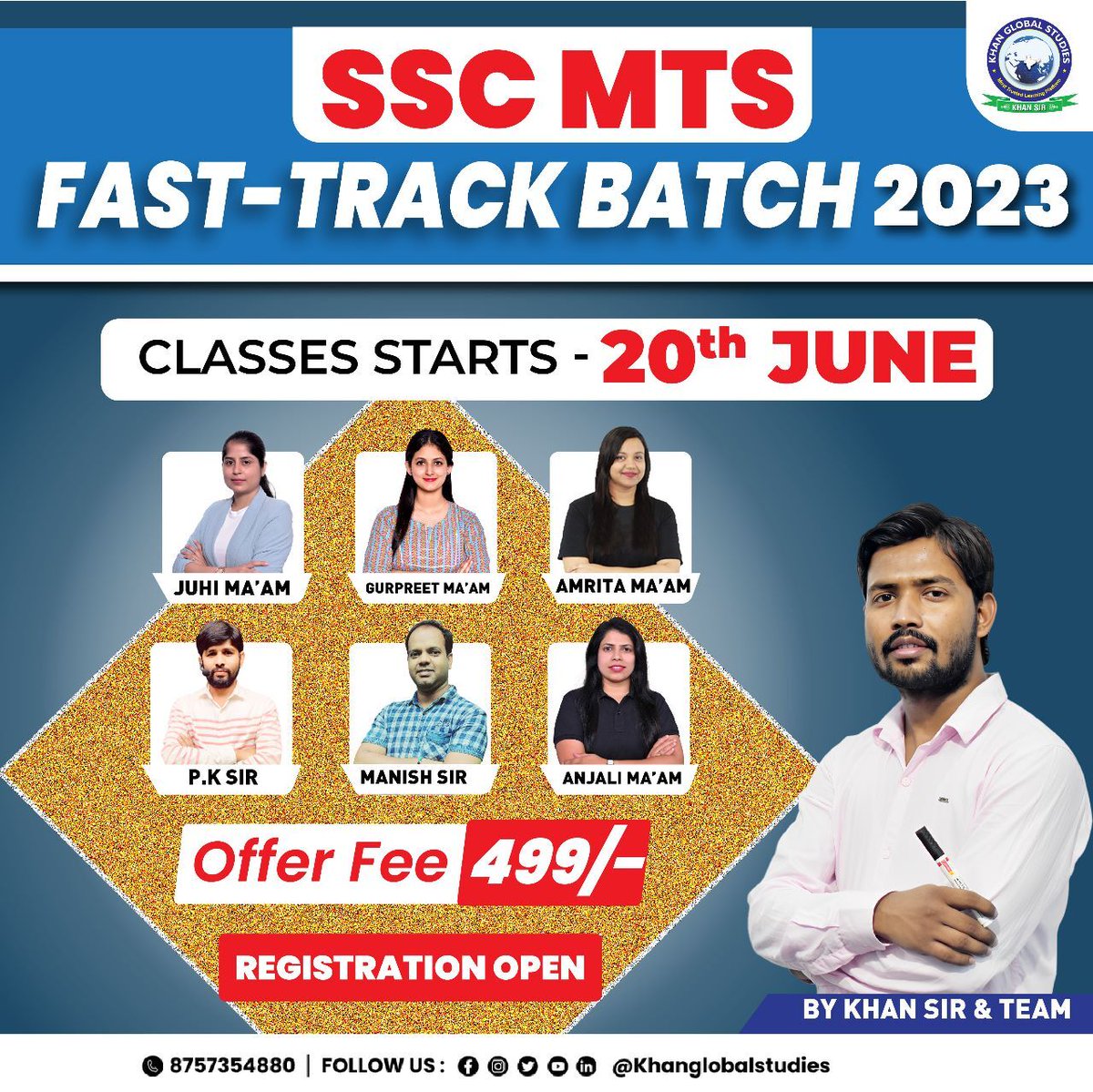 kgs_live's tweet photo. बहुप्रतीक्षित SSC MTS  Exam में आपकी मदद करने के लिए  20th जून से हमारा COURSE आ रहा है।  जो आपके सफल होने के विश्वास को बढ़ाने मे मदद करेगा |

यह कोर्स हमारे App और Website दोनों पर उपलब्ध है।

Enroll Now by clicking on the links below:

Website link -https://t.co/hKs1OnKw7i
App link - https://t.co/30Ec28ftRe
.
.
.
#SSC #sscmts #sscbatch #newcourse #khanglobalstudies #khansir #EnrollNow #RegistrationOpen #MTSfasttrack