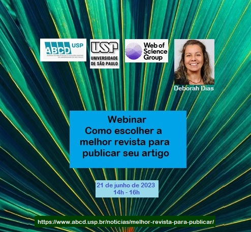 abcdusp's tweet photo. Convite: 21/06 - 14h | Webinar Como escolher a melhor revista para publicar seu artigo https://t.co/aE1ODdjHvQ via @abcdusp https://t.co/zkRmERvo8x