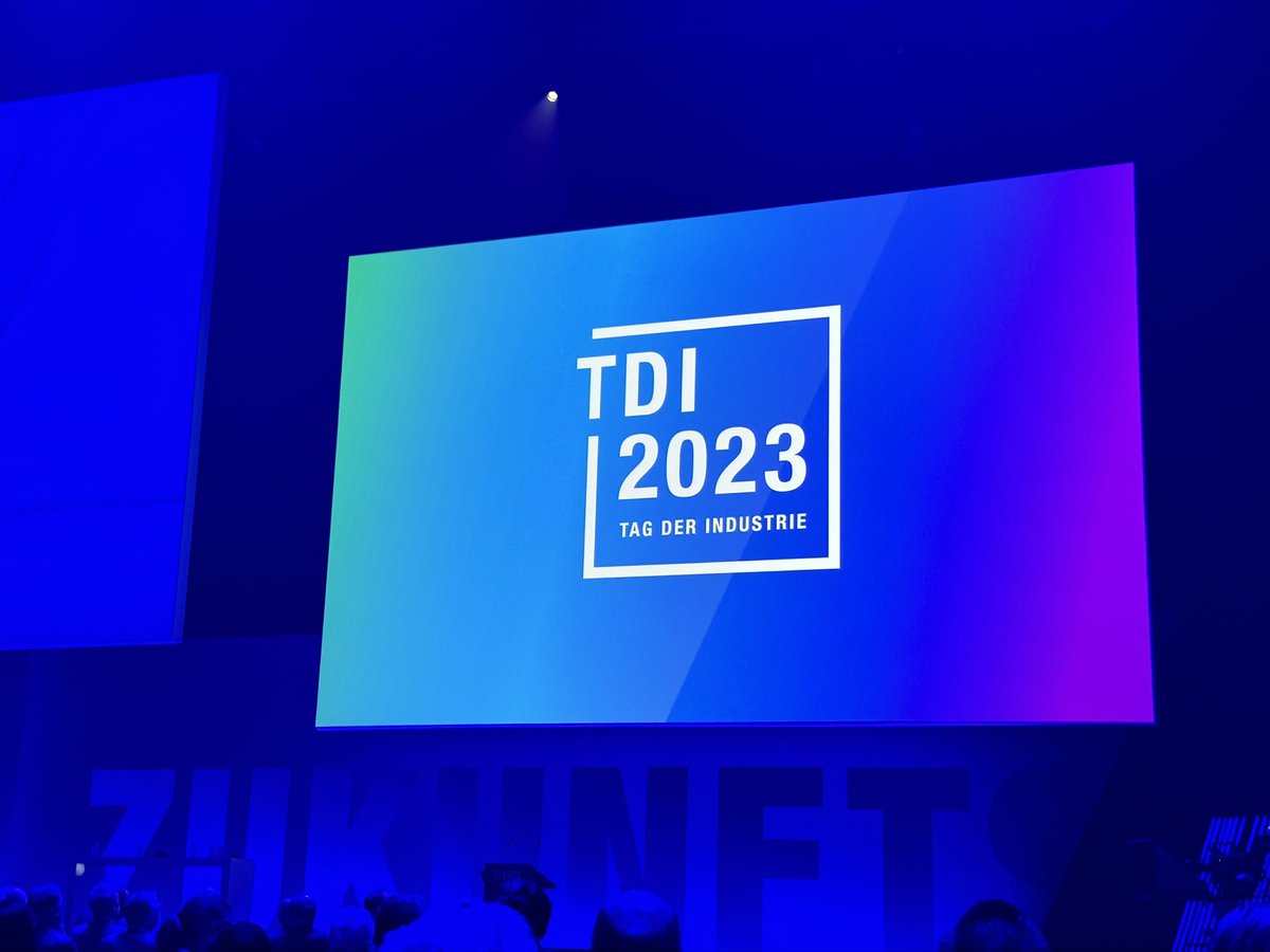 🌎 #Zukunftswende und #Nachhaltigkeit! Diskutiert beim Tag der deutschen Industrie #TDI23 des #BDI. #Industrie40 #Digitalisierung #Innovation 
👉🏻 bdi.eu/tdi