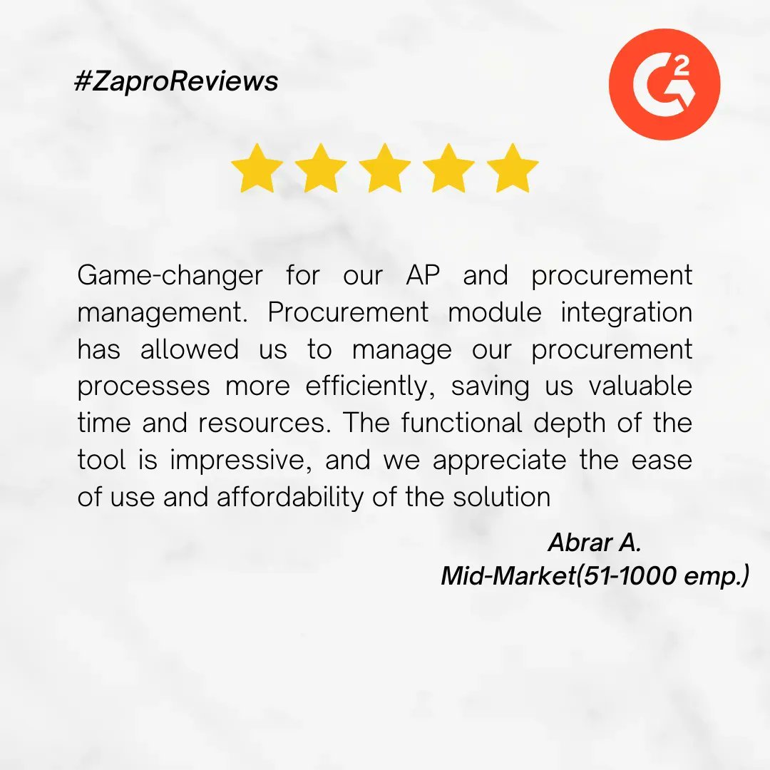 Zapro_ai's tweet photo. 🌟 Exciting G2 Review Alert! 🌟

⭐⭐⭐⭐⭐ 5 Stars

We are thrilled to share the outstanding feedback we received on our software products from the G2 community! 🎉

https://t.co/78Lhzo7BfR

#CustomerSuccess #SoftwareReview #G2Review #Zapro https://t.co/opTDWBFC0j