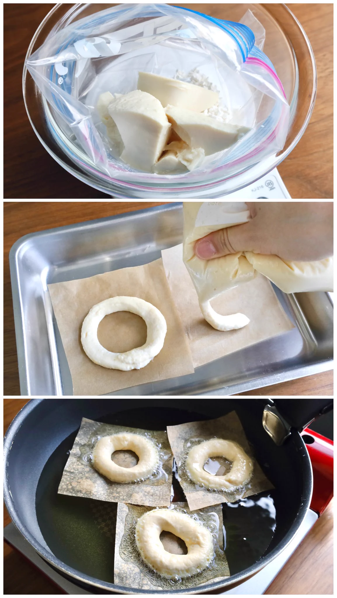 柔らかもっちもち&冷めても美味しい？！お豆腐などを使った、とっても美味しそうな「ドーナツ」レシピ！
