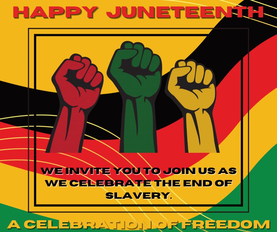 Happy Juneteenth!

For those that are unaware, Juneteenth is a  celebration to commemorate the ending of slavery in the United States. 

Today, we celebrate the end of slavery.

Although our nation isn’t perfect, we at the GP Pie Face Challenge stand in solidarity with the