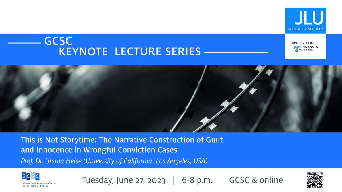 While our #ESSCS2023 panels discuss the #PowerOfNarrative, we already look forward to yet another perspective: Join our next #GCSCkeynote on Tuesday, June 27 📆 when Ralph Grunewald @EnglishUW talks about the construction of #legalreality. ℹ️ bit.ly/46cjTKp #GCSCevent