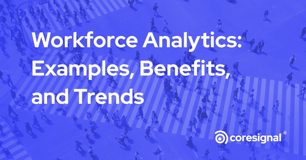 CoresignalHQ's tweet image. In today&apos;s fast-paced and highly competitive business world, data-driven decision-making is crucial for success. As companies navigate the ever-expanding realm of #data and its collection, a new opportunity emerges: #WorkforceAnalytics. 💼

Discover more: coresignal.com/blog/workforce…