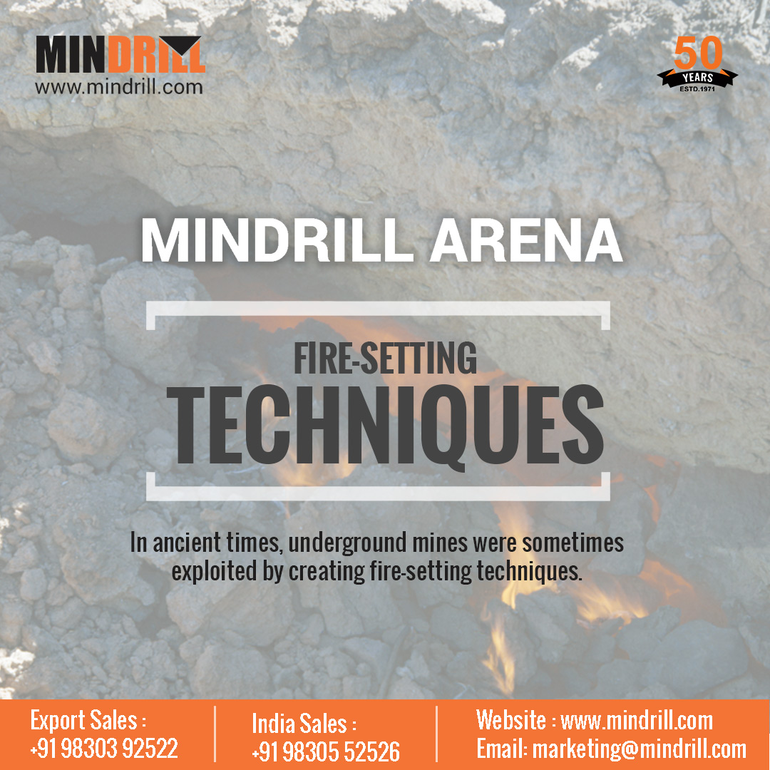 mindrill's tweet image. In ancient times, underground mines were sometimes exploited by creating fire-setting techniques. Miners would heat the rock with fire and then rapidly cool it with water, causing the rock to crack and making it easier to extract the desired minerals.
#mindrill #MiningKnowledge