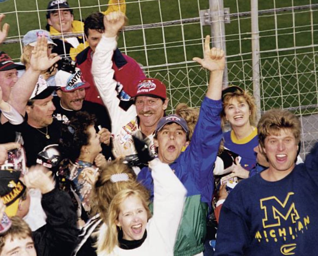 This picture of Dale Earnhardt after the 1998 Daytona 500 is amazing. It just shows the passion he had for winning that race.

I assume he’s on his way to the press box after his VL celebration. These fans presumably stayed to soak it in.

Can you imagine being in this picture?