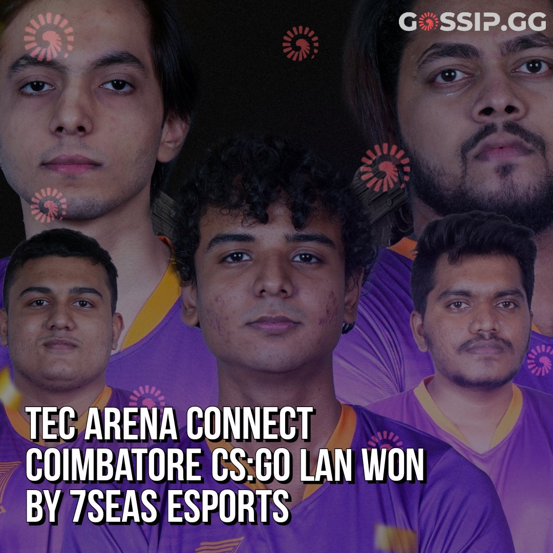 7Seas Esports emerge victorious at the TEC Arena Connect Coimbatore CS: GO Lan event. 
Read more here:
gossip.gg/esports/news/t…

#Gossip #GossipGG #CSGO #CSGOLAN #TEC #TECArenaConnect