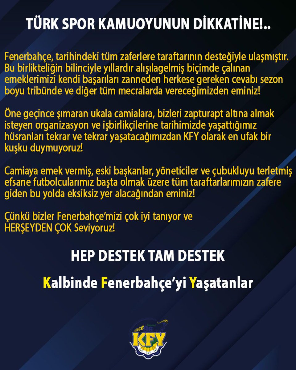 📢 KAMUOYUNA DUYURULUR!!! 
#HepdestekTamdestek