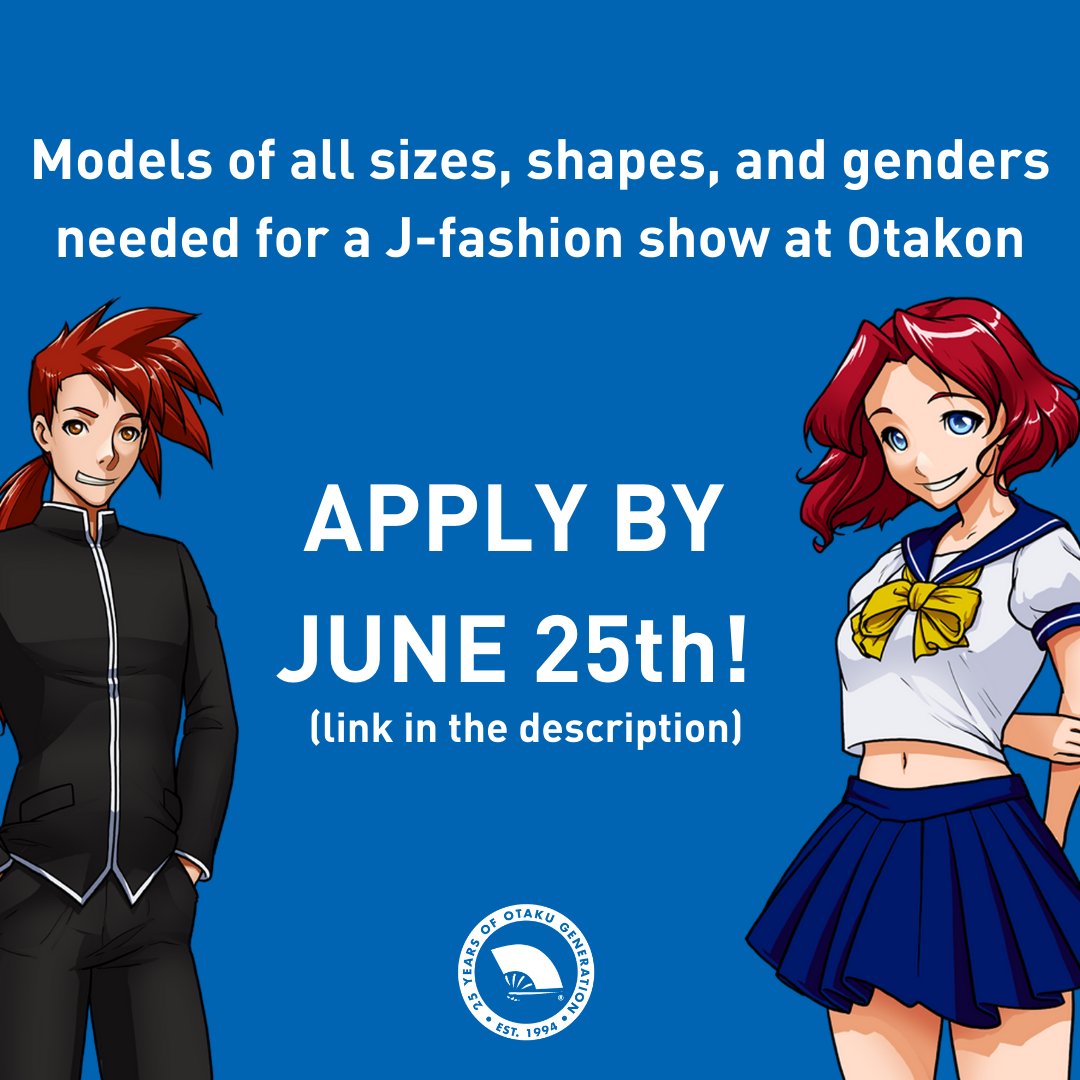 Otakon on Twitter "Model applications are open for the Jfashion