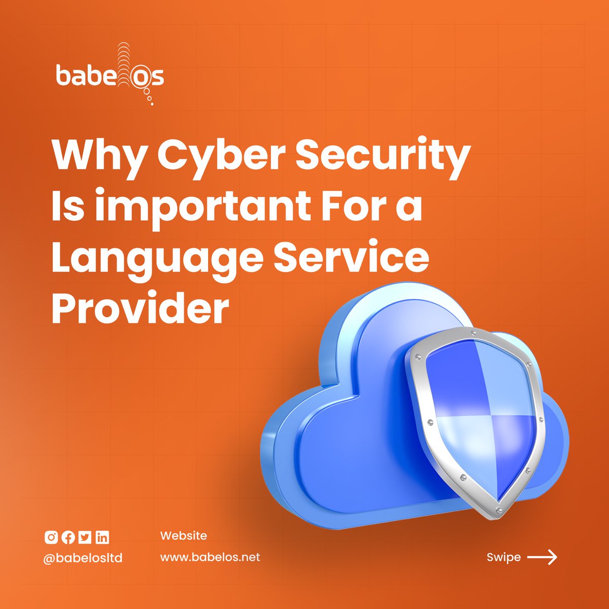 Babelos's tweet photo. LSPs with poor security fronts open the door to data breaches and other cyber threats, putting business data at risk. are why #cybersecurity is very important. (A thread 👇)
#babelos #babelosltd #LSP #languagesoftwareprovider https://t.co/u1KyOapiHP