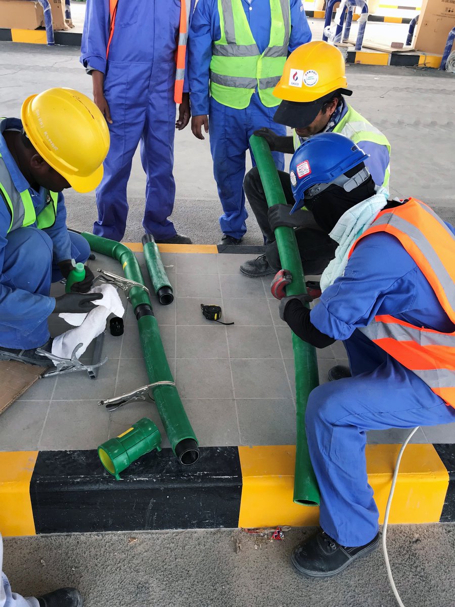 KPSPiping's tweet photo. Our technical team were in Qatar recently to offer on-site training to familiarise the installers with our easy install piping and electrofusion welding system. 

Interested in learning more about our training and certification programmes? Email info@kpspiping.com

#Qatar #KPS https://t.co/N9tQKZtEfw