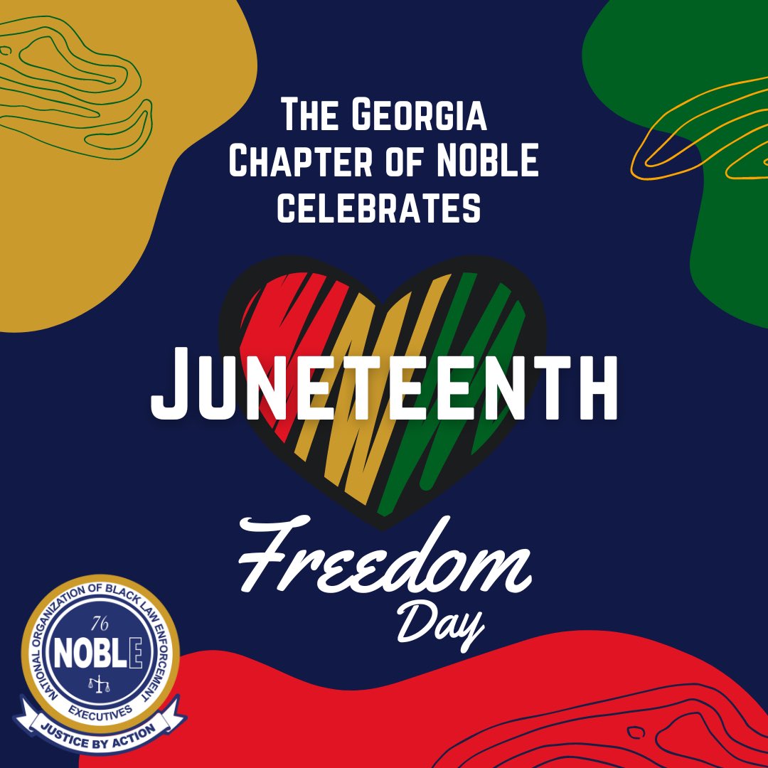 NOBLEGAChapter's tweet photo. Happy Juneteenth!

We celebrate this day as a symbol of hope and freedom. https://t.co/Bf0EZaTlQ0