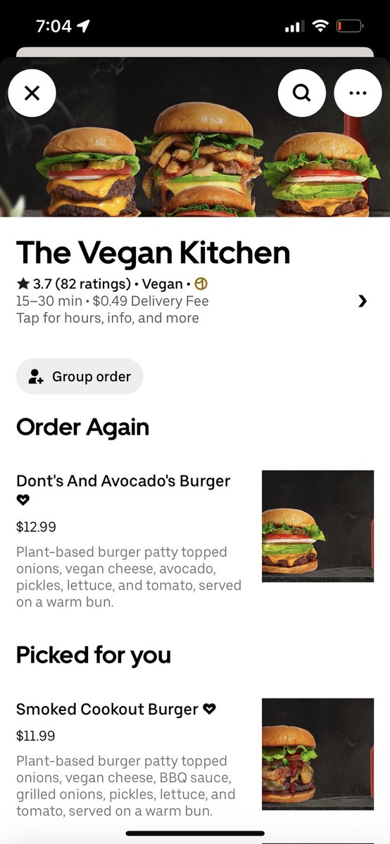 clarajane717's tweet photo. CHICAGO VEGANS‼️ DO NOT ORDER FROM THIS GHOST KITCHEN! i just ate real meat for the first time in 7 years. took one bite and knew it was wrong so i checked reviews and everyone else has said the same thing. HOW IS THIS NOT ILLEGAL ITS LITERALLY CALLED THE VEGAN KITCHEN???😭 https://t.co/EWCuIxOB5g