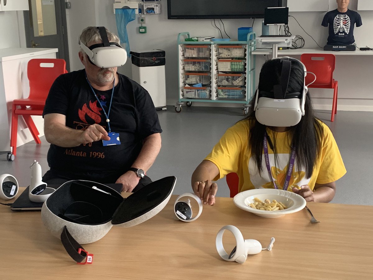 Professor Dr. Basma Ellahi (@b_ellahi) on Twitter photo Training our researcher for the launch of our EXtended reality project. Professor Nigel John our expert, helping us get the best out of the technology to understand satiety. Great teamwork. @FhscChester <a href="/uochester/">University of Chester</a> Training our researcher for the launch of our EXtended reality project. Professor Nigel John our expert, helping us get the best out of the technology to understand satiety. Great teamwork. @FhscChester <a href="/uochester/">University of Chester</a>
