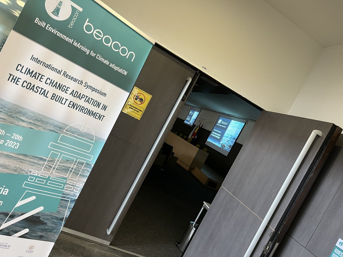IHCantabria's tweet photo. All setting for the international symposium “CLIMATE CHANGE ADAPTATION IN THE COASTAL BUILT ENVIRONMENT” Can’t wait to start !  #Beaconproject #Adaptation #resilience https://t.co/NfkOY3NfRx