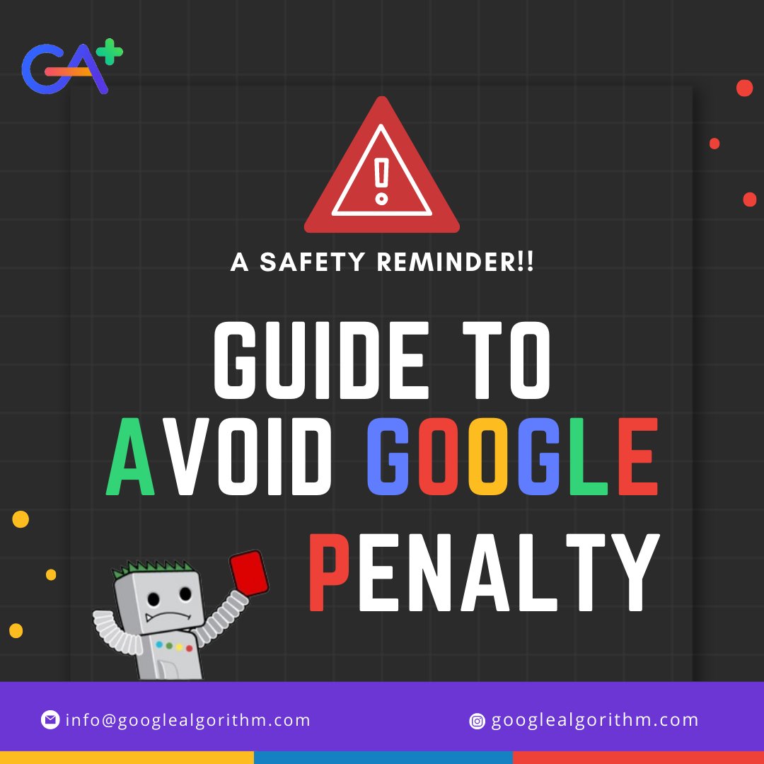 AlgorithmGoogle's tweet image. 🚫🔍 Avoiding Google Penalties: Your Essential Guide! 🔒✋

Follow these expert tips to safeguard your website&apos;s rankings and traffic. 🛡️

Follow us for more....👍

#GooglePenaltyProtection #DigitalMarketingTips #SearchEngineOptimization #AlgorithmUpdates #googlealgorithm