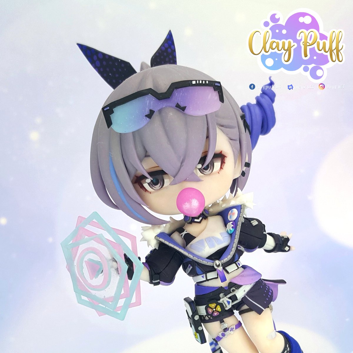 ClayPuff's tweet photo. Let me get the chance to share some photos of Silver Wolf in Chibi version form my small workshop here in Philippines😍

#claypuff 
#claychibi #kawaiiclay
#clayfigure #claysculpture #claycharm #clayfigurine #clay #claytutorial #claywork #claylove #claycreations #claycreation https://t.co/cEUP8XjQdw