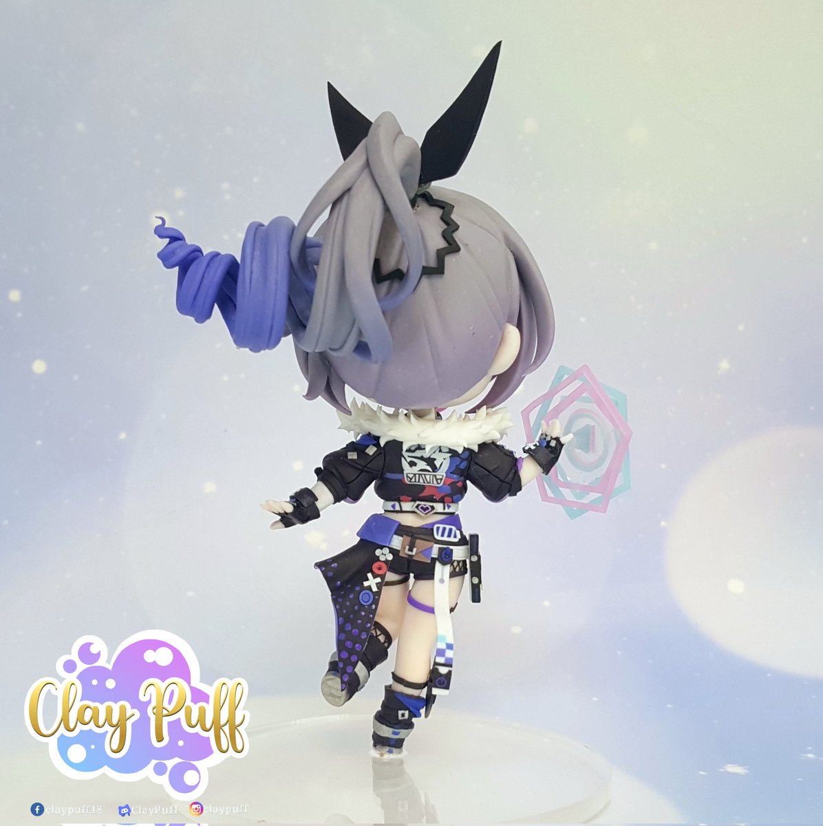 ClayPuff's tweet photo. Let me get the chance to share some photos of Silver Wolf in Chibi version form my small workshop here in Philippines😍

#claypuff 
#claychibi #kawaiiclay
#clayfigure #claysculpture #claycharm #clayfigurine #clay #claytutorial #claywork #claylove #claycreations #claycreation https://t.co/cEUP8XjQdw