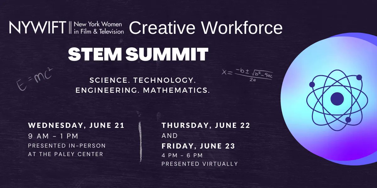 MEWShop's tweet photo. The @NYWIFT Creative Workforce STEM Summit unites STEM
innovators with thought leaders in media to discuss ways to thrive in
our rapidly-changing world.

Attend in-person at @paleycenter 6/21 and virtually 6/22-23 with
code FRIEND to access 20% off tix! https://t.co/fRyjfEig2M https://t.co/OAHMWjHkxx