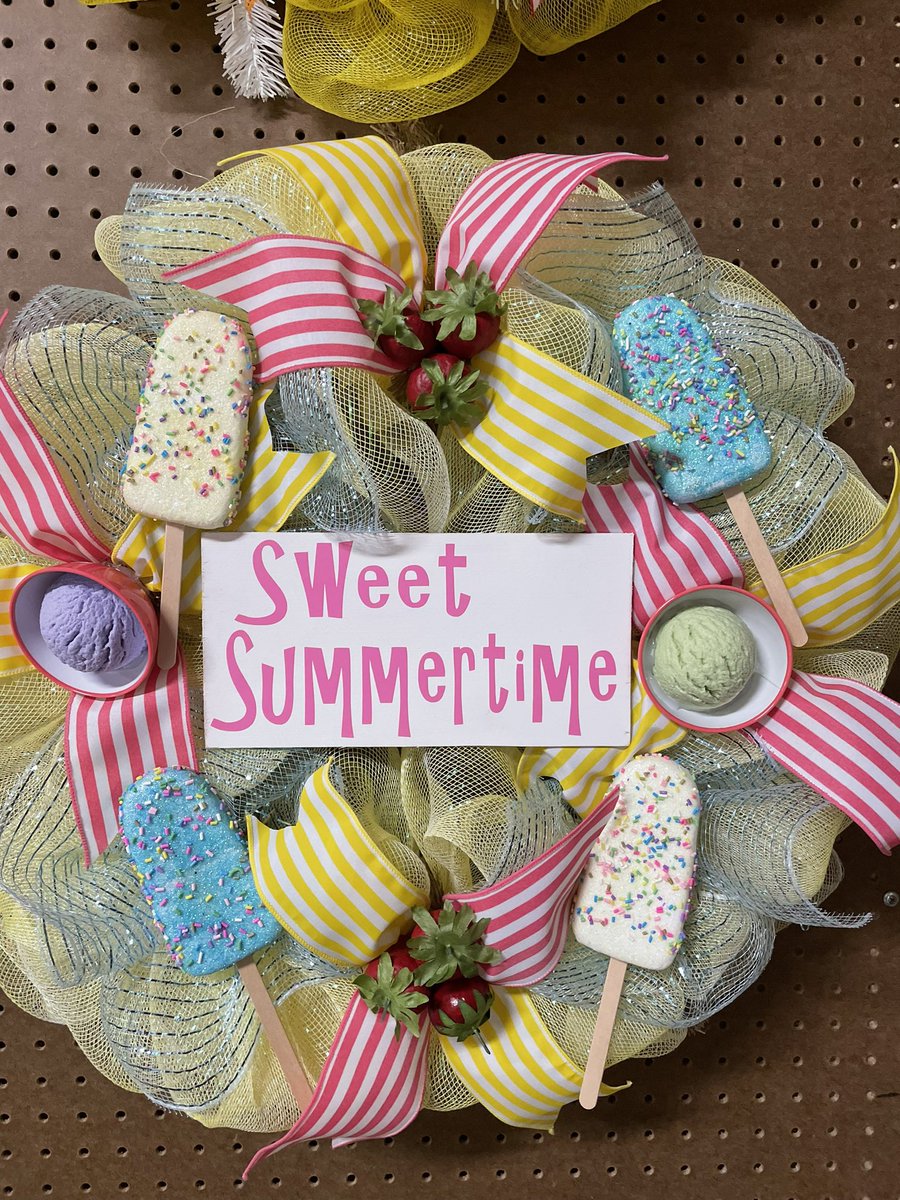 FOR SALE…704-361-7116 Going on baby watch . This is last of summer wreaths until I return end of July