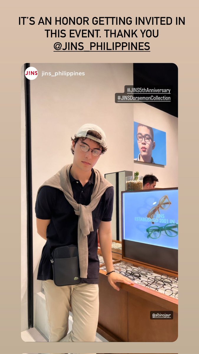 [PHOTO] 230619 albinojayr Instagram Story Update

"It's an honor getting invited in this event. Thank you @/jins_philippines"

➡️ instagram.com/stories/albino…

#JAYR #JayrAlbino <a href="/albinojayr/">Jay-r Albino</a>