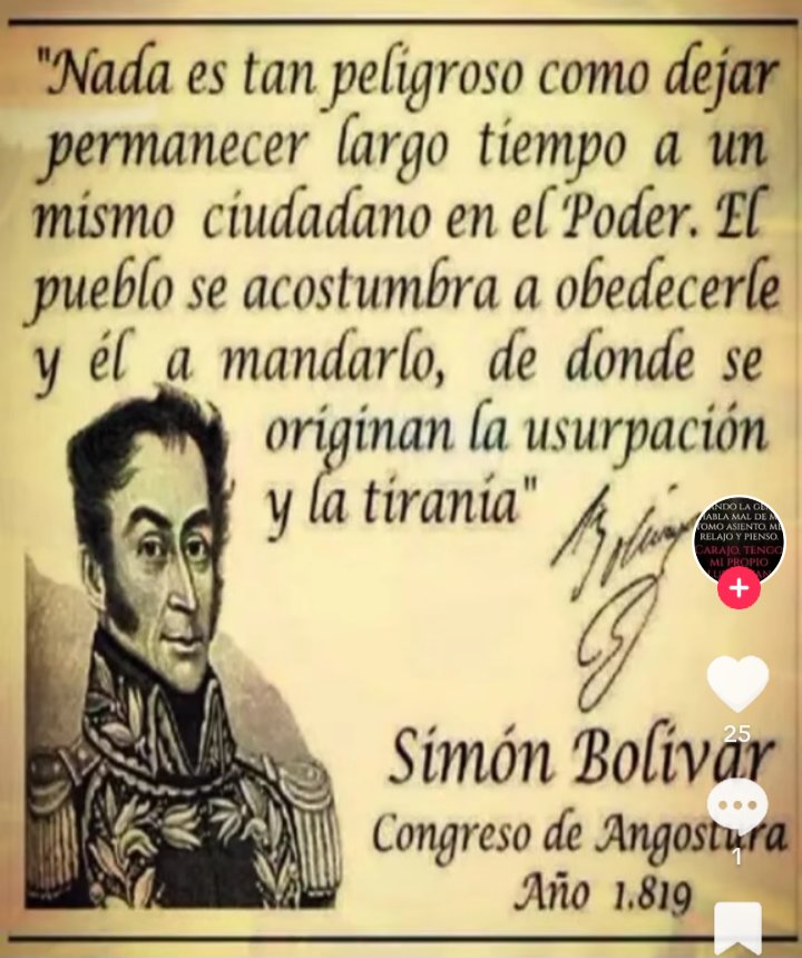 Que tal los Bolivarianos, ningún respeto por su amado patriota,lo mencionan, sin cumplir sus directrices fundacionales...amigos Venezolanos,les falta leer historia y a sacar esa valentía,la tiranía de combate desde adentro.
