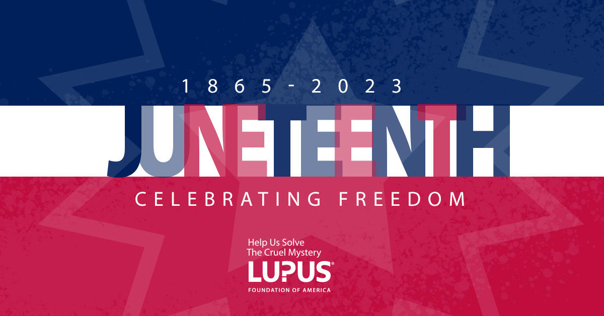 Today we celebrate #Juneteenth. On this day, it’s important to recognize the bias in healthcare that can prevent people of color, especially Black/African Americans, who are disproportionately impacted by lupus from receiving the best possible care. 🧵 1/2