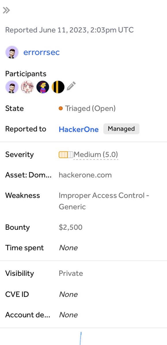 Yay, I was awarded a $2,500 bounty on @Hacker0x01! hackerone.com/errorrsec #TogetherWeHitHarder