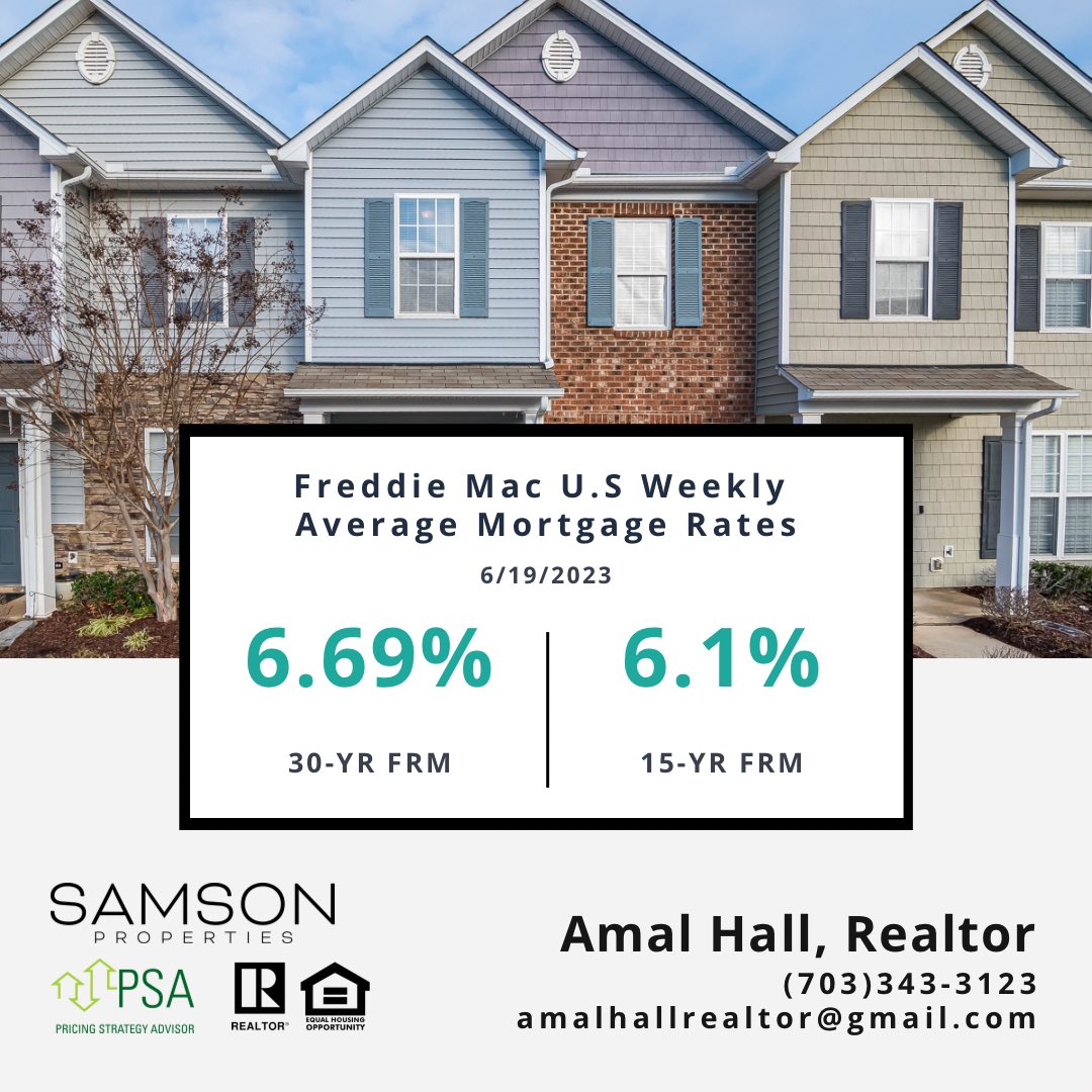 Monday Mortgage Update!

#realestatetoday #realestate #realestateagent #realtor #northernvirginia #virginia #centralvirginia #visitvirginia #buyingahome #sellyourhome #homeequity #homeownership #firsttimehomebuyer #Fredericksburg  #fredericksburgva #SamsonProperties #HallYouNeed