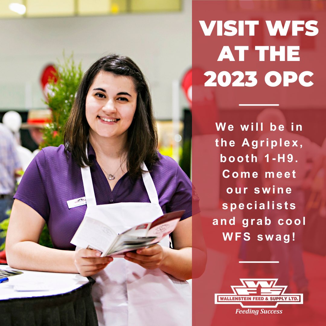 WallensteinFeed's tweet photo. The countdown is on- only 2 more days until the @OntPorkCongress! We are looking forward to seeing you all Wednesday and Thursday in Stratford.
#OntAg #OPC2023 #OPC50th #OntPorkCongress #OntPork #KindOfAPigDeal https://t.co/pvP9eE154E