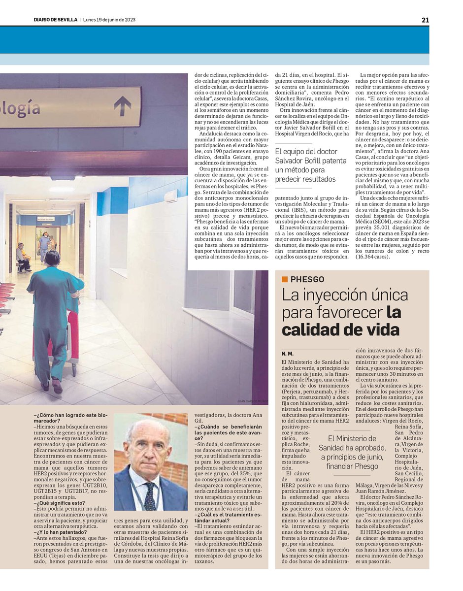 🏥Aquí tienes avances frente al #CancerDeMama con una fuerte implicación de oncólogos y mujeres andaluzas
📰Excelente maquetación de <a href="/Vanvaltri/">Vanesa Valencia</a>  <a href="/HospitalUVRocio/">HospitalUVRocio</a> <a href="/HUVMacarena/">Hospital Virgen Macarena</a> <a href="/clinicogranada/">Hospital Universitario Clínico San Cecilio</a> <a href="/roche_es/">Roche España</a> <a href="/NovartisSpain/">Novartis España</a> <a href="/GEICAM/">GEICAM - Cáncer de mama</a> <a href="/_SOLTI/">SOLTI #cancerresearch</a> <a href="/_SEOM/">SEOM</a> <a href="/ContraCancerEs/">Asociación Española Contra el Cáncer</a> diariodesevilla.es/andalucia/Onco…
