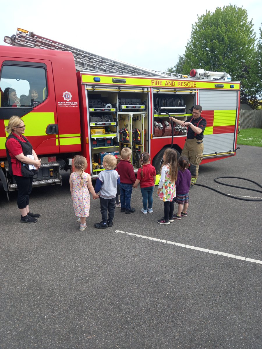 Huntington  White Watch engaging with  Huntington Kinder Class delivering the fire safety message along with some fun.