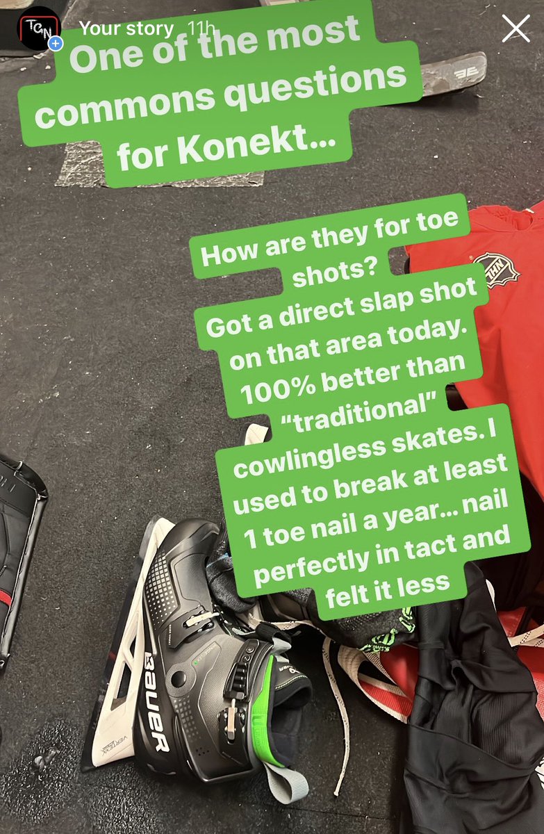 Ever taken a shot off the toe of <a href="/BauerGoal/">Bauer Goalie</a> Konekt? How’d it do? 

#hockey #goaliegear #bauer