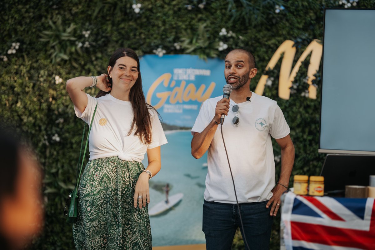 Blogwhv's tweet image. Quelques clichés de notre première soirée #ApérOZTour à #Marseille ! Merci aux participants ! Venez trinquer et parler #PVT #Australie :   
📅  Le 20 juin à #Lyon  
📅  Le 27 juin à #Paris   

Les infos ici 👉 : bit.ly/3IMwGJD

@ARTICLEONZE 
@Australia 
@lescoflocs