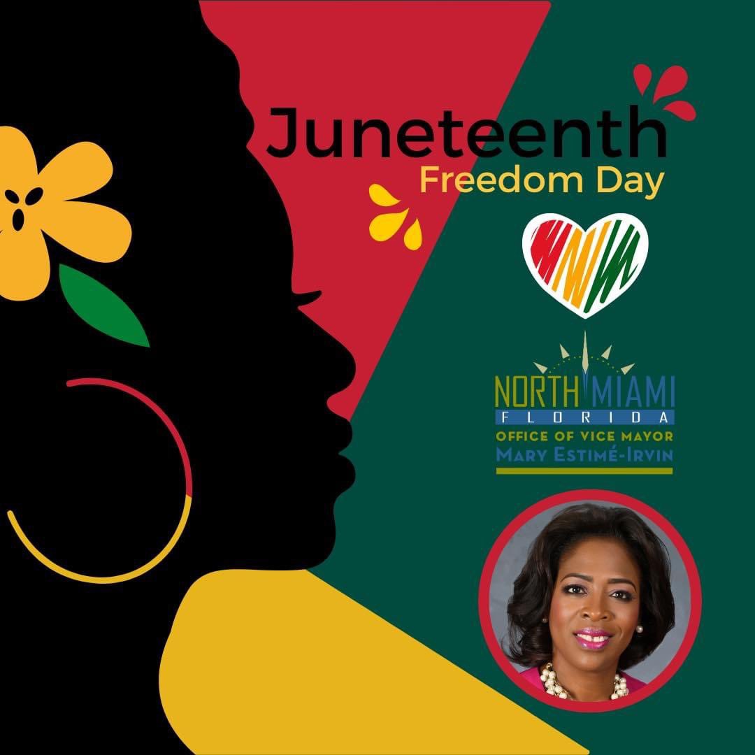 Proudly celebrating Juneteenth. Happy Freedom Day!!!

#ViceMayorEstimeIrvin #Get2NoMi #Juneteenth