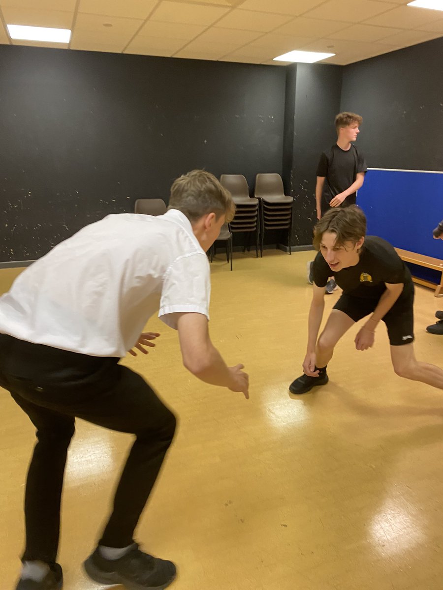 A fun physical <a href="/ThePaperBirds/">The Paper Birds</a> inspired warm up today before getting back to devising 🎭 The competition was real!! 🔥 <a href="/MaestegSchool/">Maesteg School</a> #motivatedtostrive