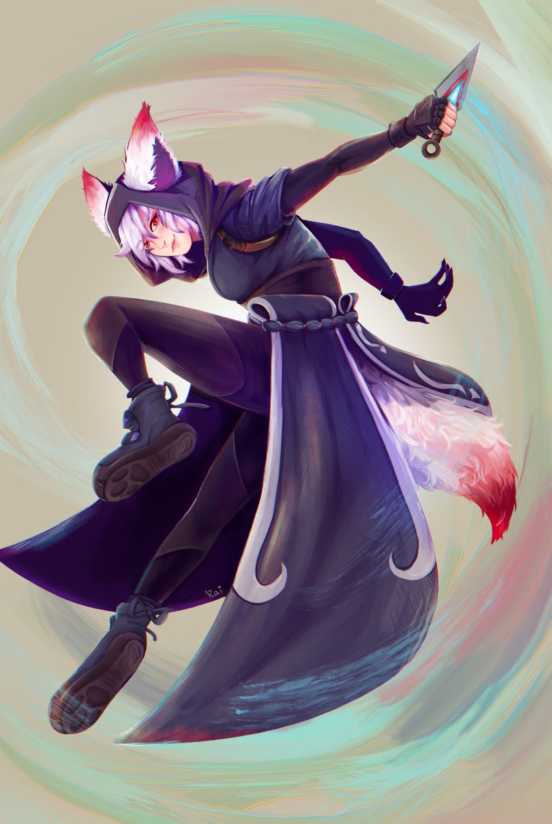 Roguey Kiriko 🦊🗡️ 
Blizzard why didn't you give her the ears :( 
#overwatch #kiriko