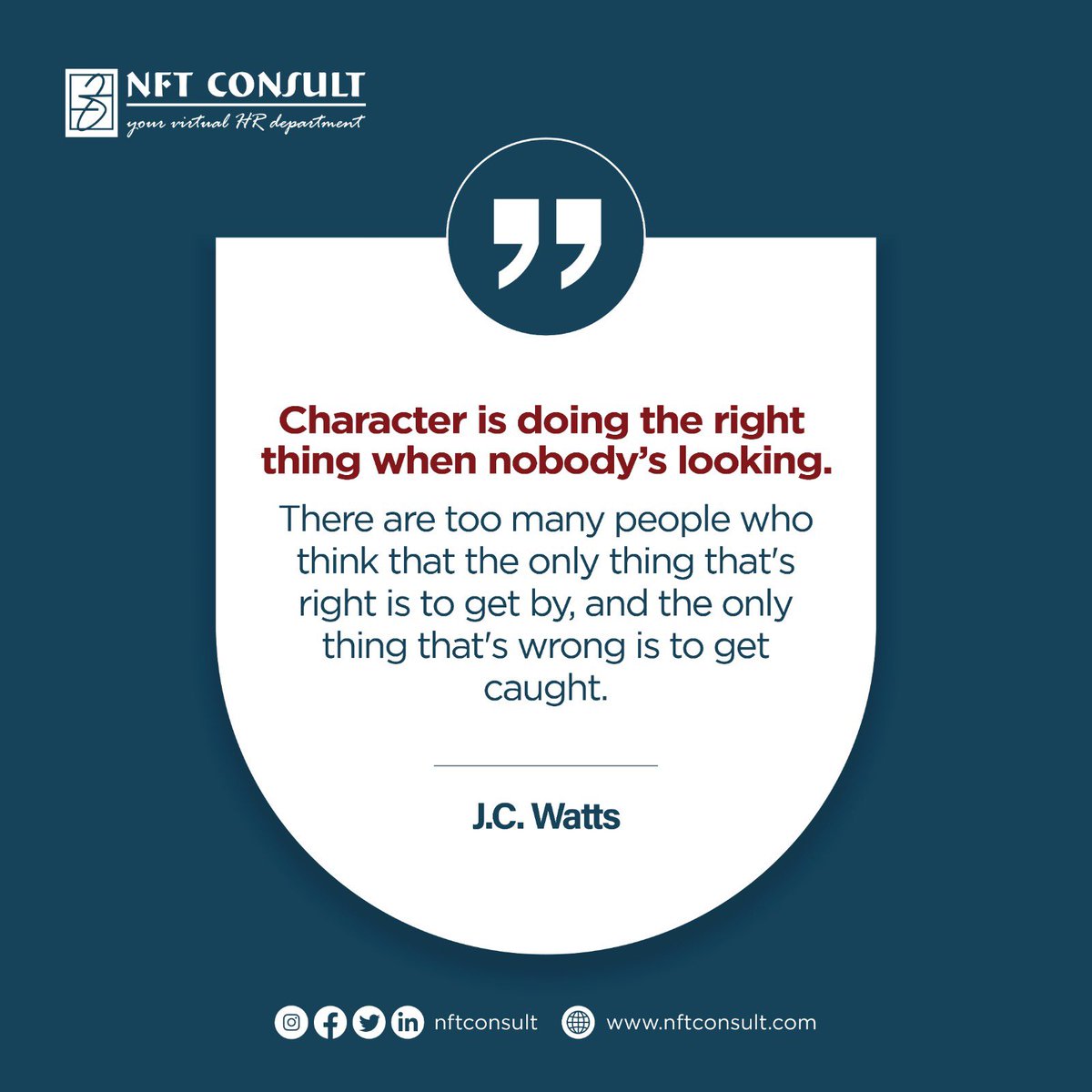 #doingtherightthing 
#NFTConsultvalues
#mondayquotes