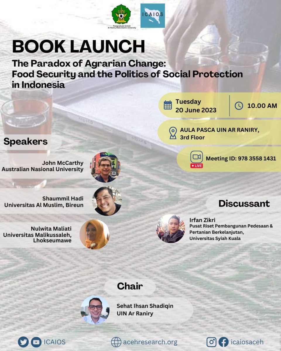 Look forward to sharing our research with colleagues and friends at Unsyiah tomorrow in Banda Aceh. Thanks for the wonderful collaboration 😎