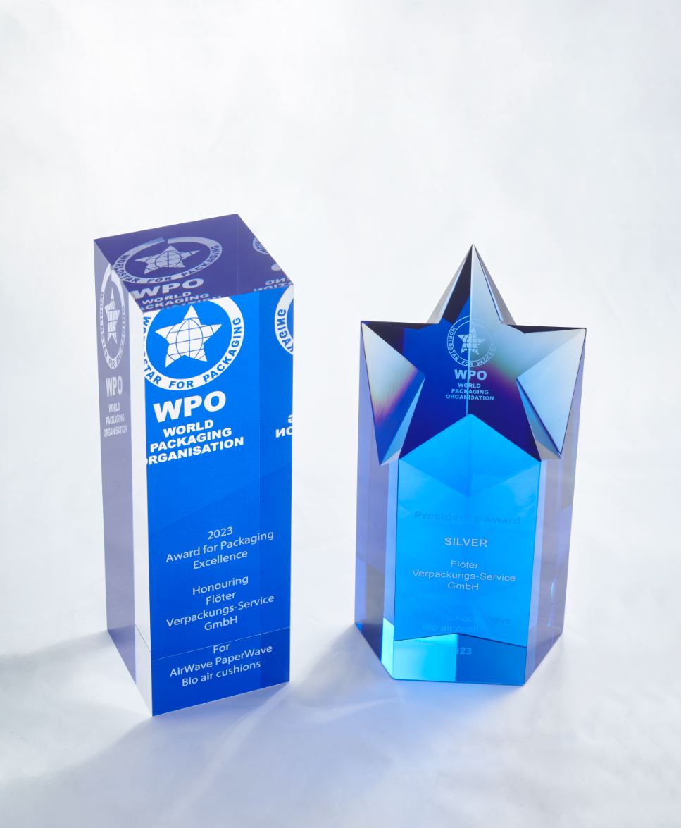 President Silver World Star Packaging Award 2023 für PaperWave Luftpolster

lager.warehousing.online/news/president…